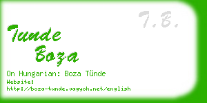 tunde boza business card